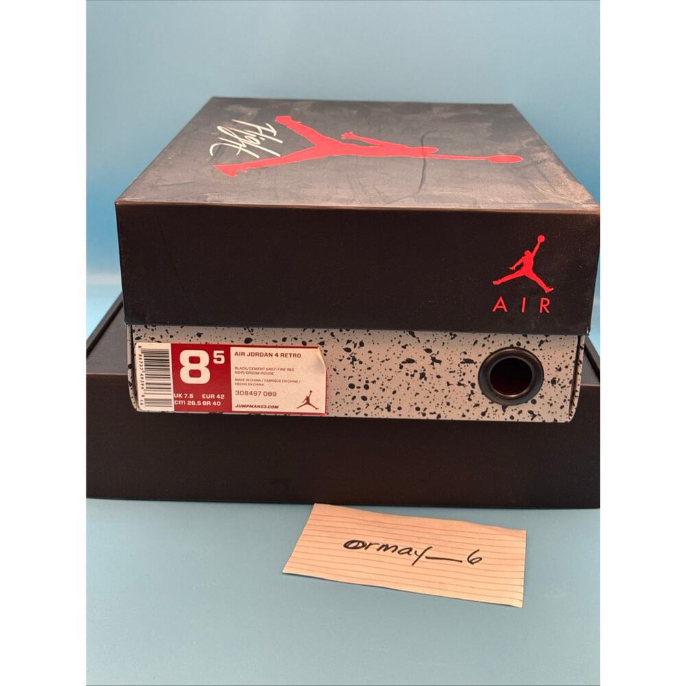 Air Jordan 4 2012 Retro Bred m8.5 w10 - Picture 8 of 15